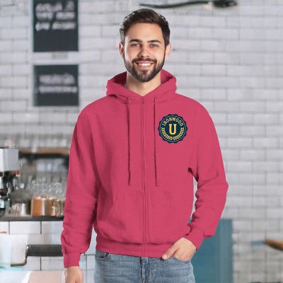 Sweatshirts: Unisex Fleece Full Zip Hoodie Full Color