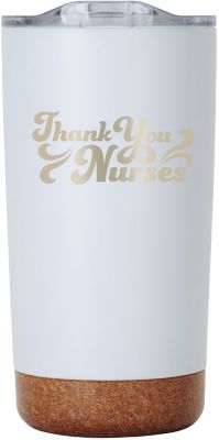 Nurses Appreciation: Saratoga Cork Bottom Stainless Tumbler 18 oz