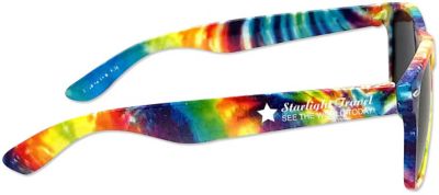 300 Tie-Dye Blank UVA/UVB Protection Tie-Dye Sunglasses (Blank)