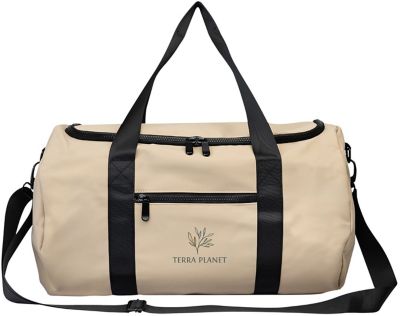 Duffel Bags: Hudson Recycled Leatherette Duffel Bag