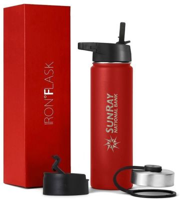 Custom Iron Flask Water Bottles & Tumblers: Iron Flask Wide Mouth Water Bottle 22 oz