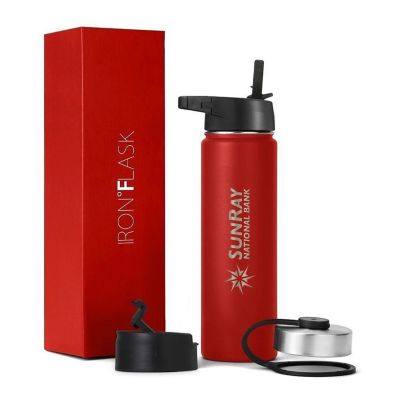 Bank & Financial: Iron Flask Wide Mouth Water Bottle 22 oz