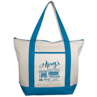 Bags and Totes: Classic Zippered Tote - Screen Printed