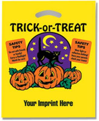 Cat & Pumpkins 12X15 Halloween Bag