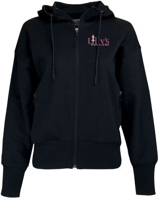 Navy zip clearance hoodie women's