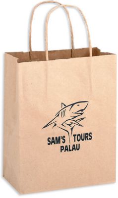 10X5x13 Brown Kraft Shopper Bag