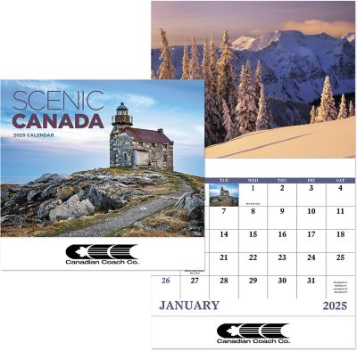 Scenic Canada Stapled Wall Calendar