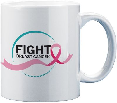 Breast Cancer Awareness: Full Colour Ceramic Mug 11 oz
