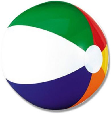 Six Color Beach Ball 6 Inch