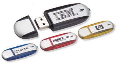 Technology Promotional Products: 2 GB Two Tone Oval USB 2.0 Flash Drive