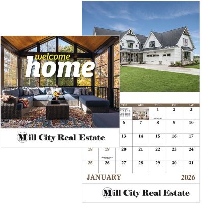 Real Estate Promotional Products: Welcome Home Stapled Wall Calendar