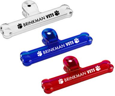 Veterinary & Pet Promotional Items: 6" Bone Bag Clip