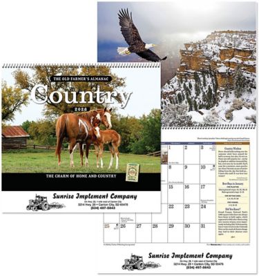 Calendars: Farmer's Almanac Country Stapled Wall Calendar