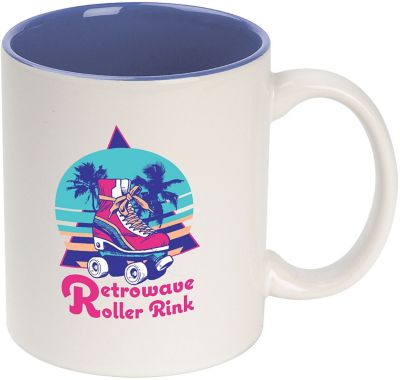 Promotional Mugs: Full Colour Ceramic Colour Accent Mug 11 oz