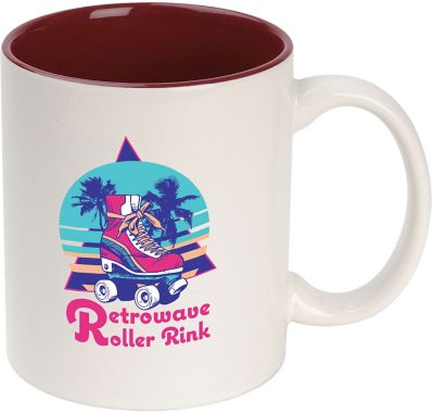 Breast Cancer Awareness: Full Colour Ceramic Colour Accent Mug 11 oz