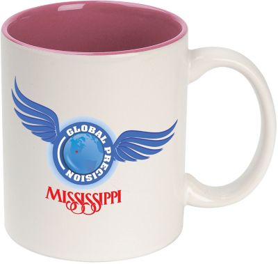 Promotional Mugs: Full Colour Ceramic Colour Accent Mug 11 oz