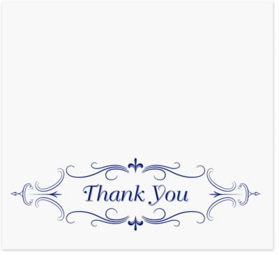Thank You Wall Calendar Envelope