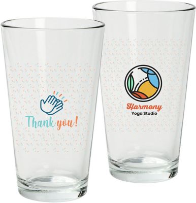 Full Colour Wrap Pint Glass 16 oz