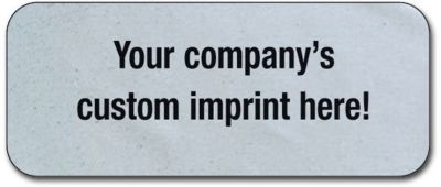 Rectangle Ad Labels 1 Colour Imprint 3 x 1.25