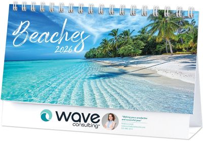Full Colour Beaches Desk Calendar