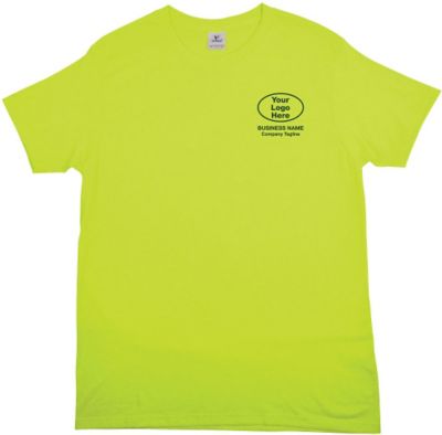 Screen Printed 50 50 Vintage Neon T Shirt