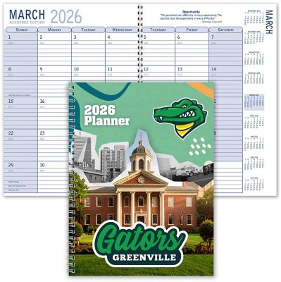 Educational Promotional Items: Custom Full Colour Spiral Academic Planner 7 x 10