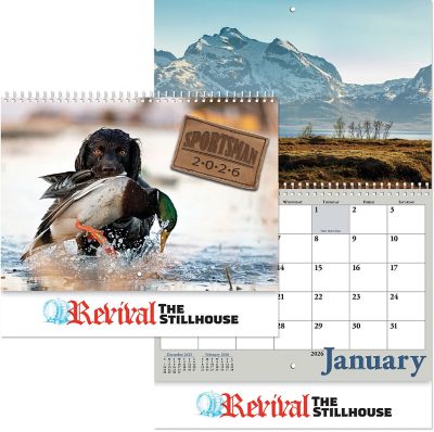 Full Colour Sportsman Spiral Wall Calendar