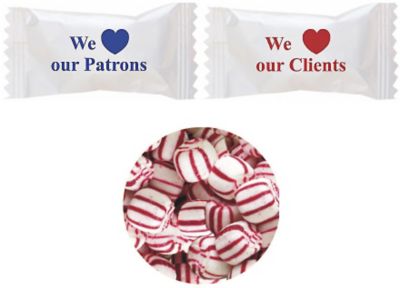 Custom New Years Eve Party Favors: Soft Peppermint Stock Wrapper