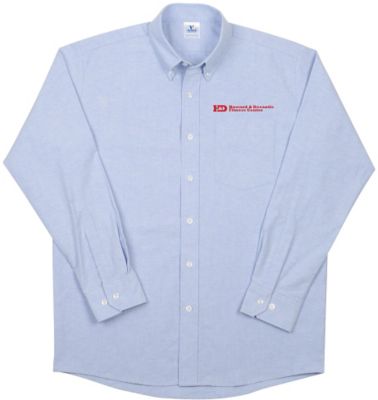 Men's Long Sleeve Oxford Shirt · 75% Cotton 25% Polyester · White