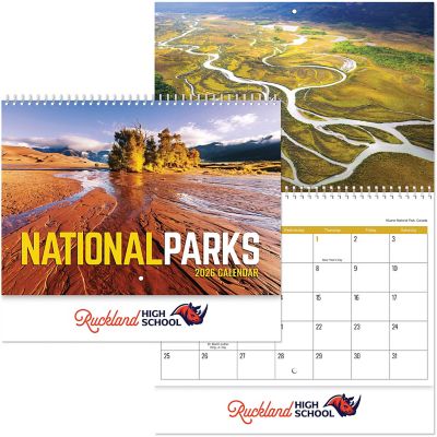 Full Colour National Parks Spiral Wall Calendar