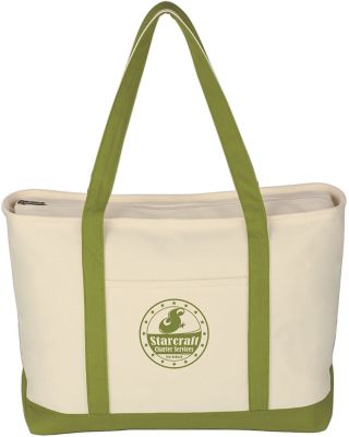 Large Starboard Cotton Canvas Tote Bag
