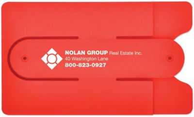 Tablet & Phone Stands: Silicone Phone Wallet With Stand