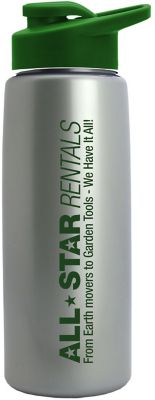 Metallic Flair Bottle W/Drink Through Lid 26 oz
