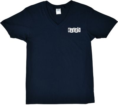 Custom T Shirts: Screen Printed Men's Cotton V-Neck T-Shirt