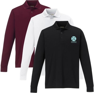 Core 365 long outlet sleeve polo