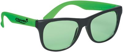 St Patrick's Day Promotional Products: Tinted Lenses Rubberized Sunglasses