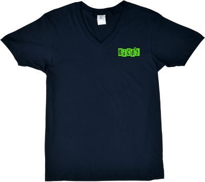 Short Sleeve T-Shirts: Embroidered Mens Cotton V-Neck T-Shirt