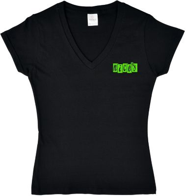 Custom T Shirts: Embroidered Ladies V-Neck T-Shirt