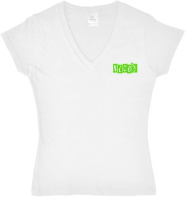 Custom T Shirts: Embroidered Ladies V-Neck T-Shirt