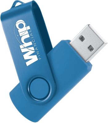 Technology Promotional Products: 8 GB Two Tone Rotate Flash Drive