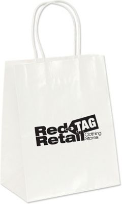 White Gloss Paper Shopping Bag