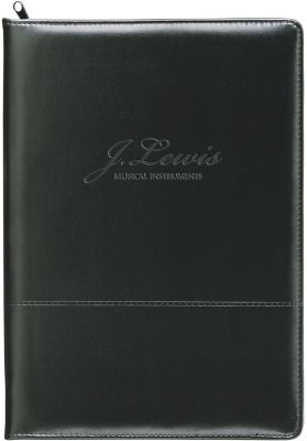 Script Zippered Padfolio