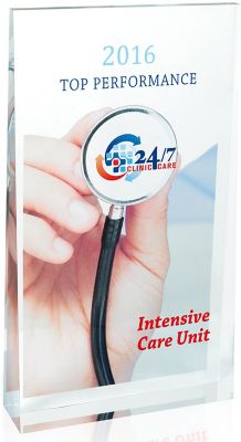 Awards & Plaques: Full Colour Large Acrylic Wedge Award