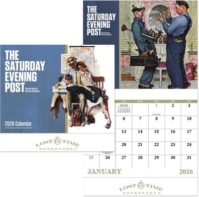 Saturday Evening Post Stapled Wall Calendar