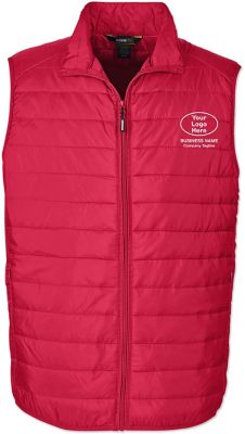 Prevail Embroidered Mens Packable Puffer Vest