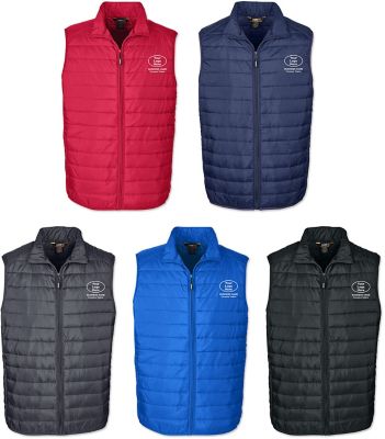 Prevail Embroidered Mens Packable Puffer Vest