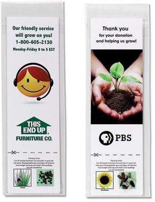 Promotional Products: Full Colour Bookmark With Seeds