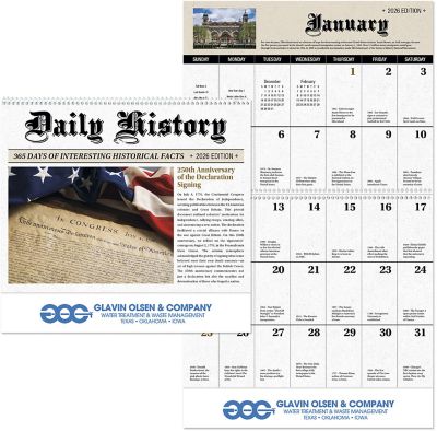Daily History Spiral Wall Calendar