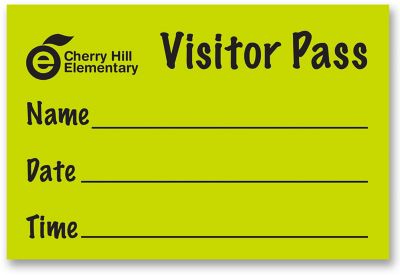 Visitor Pass Sticker