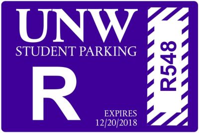 Parking Pass Window Sticker